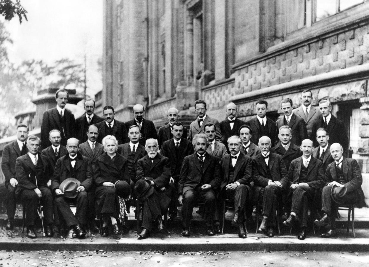 The 1927 Solvay Conference in Brussels.