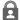 Silver padlock