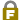 Gold padlock