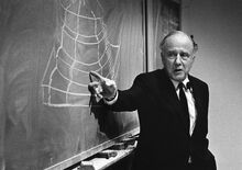 Wheeler lecturing