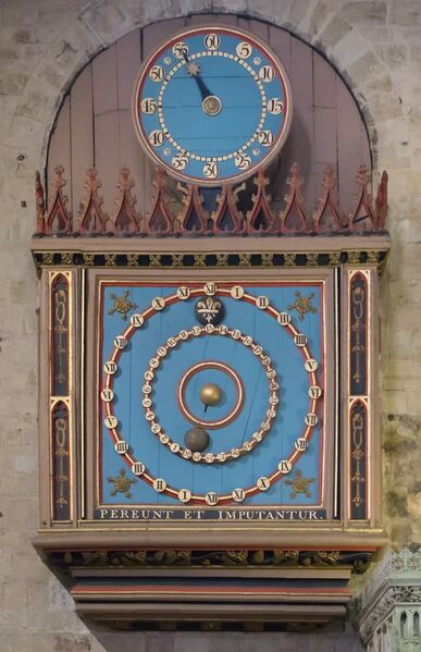 File:Exeter Cathedral astronomical clock.jpg