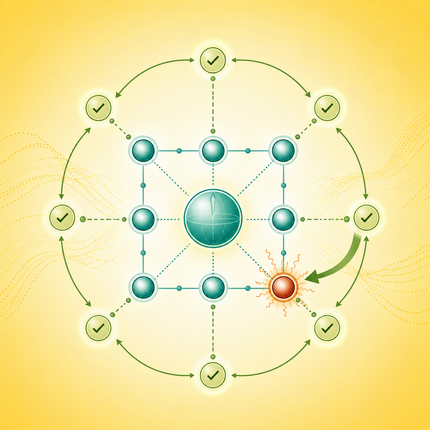 Quantum error correction: a logical qubit is encoded across physical qubits and protected by syndrome measurements.